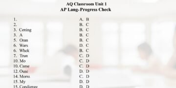 AP Classroom Unit 1 Progress Check MCQ Answers AP Lang​