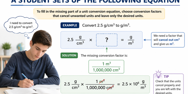 a student sets up the following equation