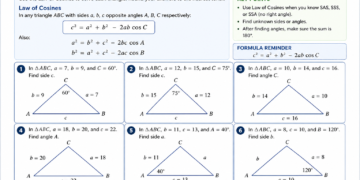 Homework 8 Law of Cosines
