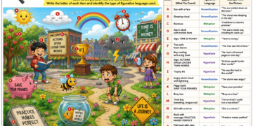 figurative language - identify it worksheet answers